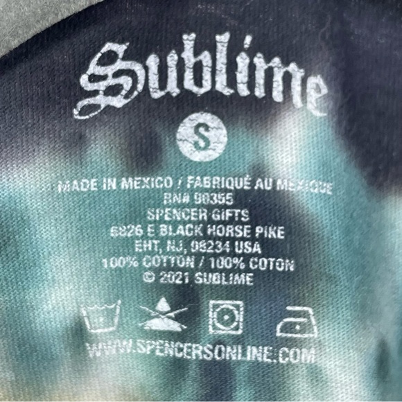 Sublime Tie Dye Printed T-Shirt. Size Small. In good used condition! - Picture 3 of 5